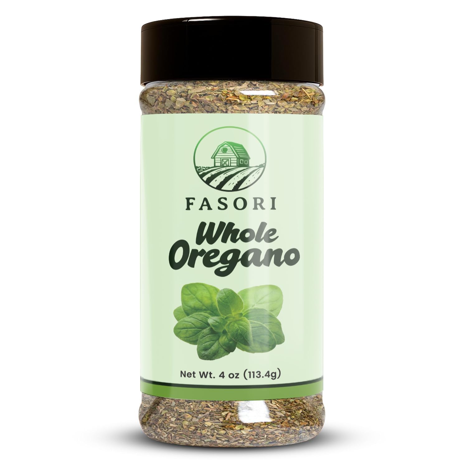 Fasori Oregano Whole Leaves 4 oz (113 g) – Premium Dried Oregano, Aromatic Mediterranean Herb for Italian Cooking, Pizza, Pasta & Sauces